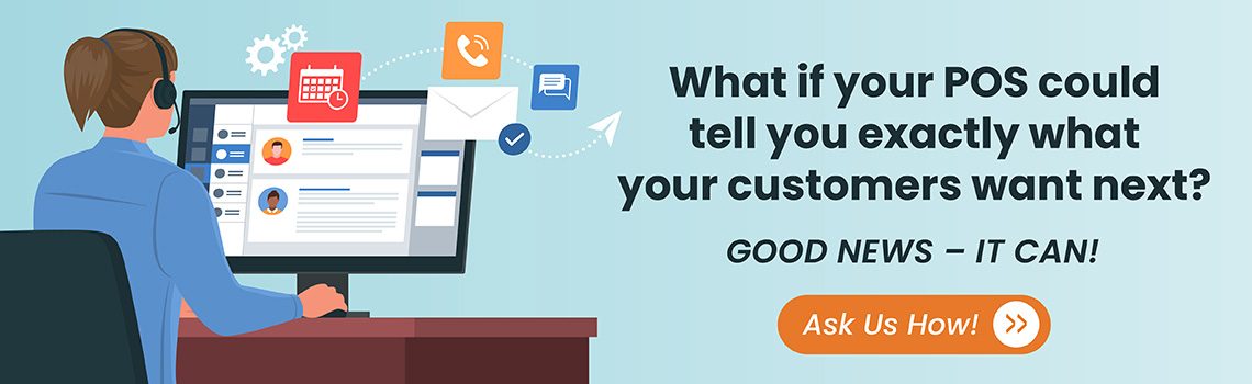 POS CRM Customer Insights Dashboard Illustration