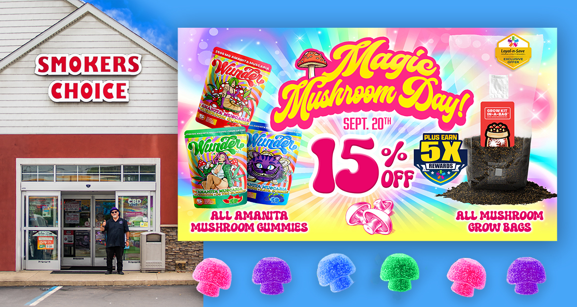How Smokers Choice Elevated Wunder Brand Product Sales & Customer Loyalty on Magic Mushroom Day