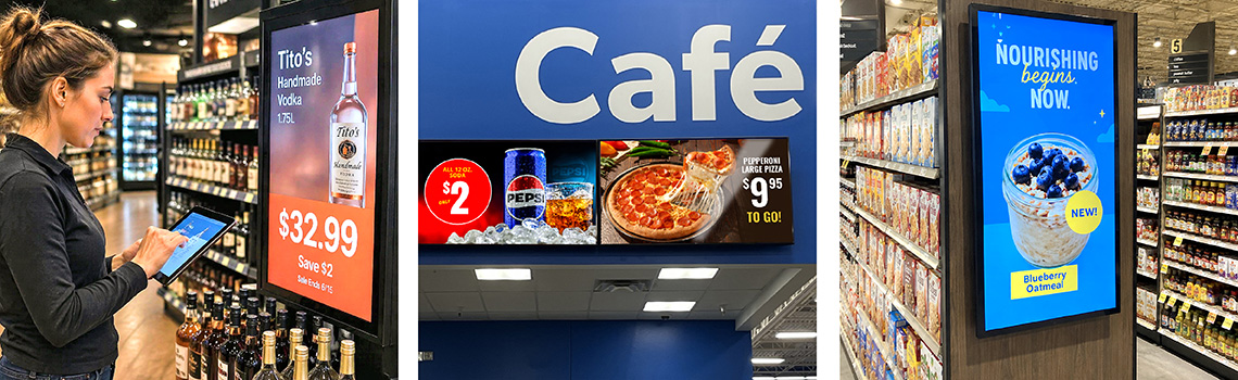 Digital Signage Displays in a Retail Store