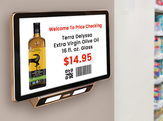 Display product price and details on screen