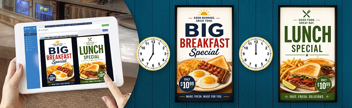 Schedule Digital Signage Campaign 